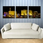 Las Vegas Easy Hang 3PIECE Mounted Mdf Canvas Wall Art Print/surpassed Stretched. Fixed Price $38.98.