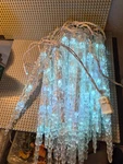 2 Lot 3D Acrylic Icicle Lights 40 Large Christmas Outdoor Holiday Tested. Fixed Price $45.00.