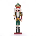 12'' Sword Nutcracker Soldier Wooden Christmas Vintage Decor Gift Red Green Usa. Fixed Price $14.99.