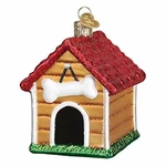 Old World Christmas Blown Glass Ornament For Tree, Dog House. Fixed Price $15.09.