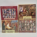 Christmas Advent Calendar Jigsaw Puzzle Lot 4 Sealed Cats Dogs Santa Nativity. Fixed Price $34.95.