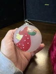 Christmas House Hand Painted Glass Ball Angel Trumpet Music Ornament With Box. Fixed Price $12.29.