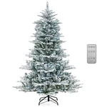 ' Snow Flocked Artificial Christmas Tree W/ 661 Pvc & Pe Tips 500 Led Lights. Fixed Price $109.99.