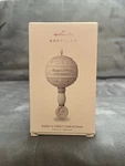 Hallmark 2018 Porcelain Rattle Ornament Baby's First Christmas. Fixed Price $15.30.