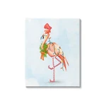 Stupell Industries Festive Flamingo Christmas Lights Wreath Striped Stockings.... Fixed Price $120.82.