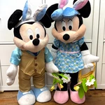 Gemmy Disney Mickey Minnie Mouse Easter Porch Greeter Set 24 Plush Decor. Fixed Price $99.99.