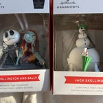 Hallmark Nightmare Before Christmas Jack/sally Ornament & Exclusive Snowman. Fixed Price $17.50.