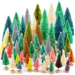 Onesing Pcs Mini Xmas Tree, Bottle Brush Trees With Wooden MIXCOLOR-50. Fixed Price $24.64.