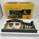 Lighted Stable Real Life Nativity W Box Heavy Three Kings Gifts (untested). Fixed Price $49.99.
