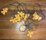 Vintage Kurt Adler Gingerbread Set Of 10 String Lights. Fixed Price $22.50.