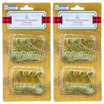 Regent Christmas Ornament (80 Count Total) Decorative Hooks, Gold, 1..... Fixed Price $20.87.