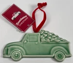 Farmhouse Christmas Green Porcelain Ornament Truck Trees Delivery New. Fixed Price $12.75.