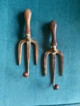 New Pair Cast Iron Garden Hand Tool Wall Hooks. Fixed Price $26.10.
