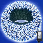 240FT 750LED Christmas LIGHTS,12 Modes Blue And Cool White Outdoor String. Fixed Price $40.82.