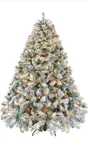 Yaheetech 7.5FT Pre-lit Artificial Christmas Tree W/ Warm White Lights. Fixed Price $188.00.
