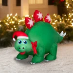 Christmas Stegosaurus Dinosaur Airblown Inflatable 3.5 Ft Led Gemmy Santa Hat. Fixed Price $19.99.