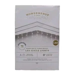 Wondershop 70CT Warm White Led Christmas Icicle Lights New. Fixed Price $13.22.