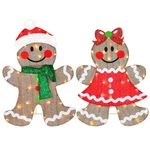 National Tree 35" Pre-lit Led Gingerbread Cookie Couple Christmas Decoration. Fixed Price $92.39.