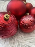 30-PIECE Red Christmas Tree Ornaments Set Shatterproof Holiday Decorations. Fixed Price $23.45.