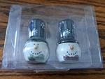 Mini Snowmen Salt Pepper Shakers Top Hat Grasslands Road Amscan New. Fixed Price $9.00.