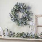 Northlight 24" Iced Leaves And Winter Berries Artificial Christmas Wreath. Fixed Price $50.39.