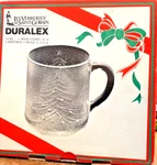 Set Of 4 Duralex Christmas Mugs Les Verreries De Saint Gobain 11.5 Oz. France. Fixed Price $10.99.
