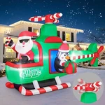 Funfanso 6.5FT Christmas Inflatable Santa Claus Helicopter Outdoor Decoration. Fixed Price $244.99.