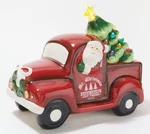 Mr. Christmas 10.5" Ceramic Lit Nostalgic Pick Up Truck With Santa. Fixed Price $49.99.
