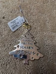 New Gregg Enesco Metal Christmas Tree Ornament The Reason For Season Jesus. Fixed Price $6.00.