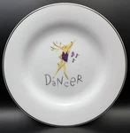 Reindeer Cocktail Plate "dancer" By Pottery Barn. Fixed Price $14.50.