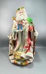 Fitz & Floyd Enchanted Holiday Santa Claus Christmas Figurine 21" Tall. Fixed Price $345.00.