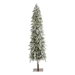 Nearly Natural 7.5FT Flocked Washington Alpine Christmas Tree W/ 350 Led. Fixed Price $287.99.