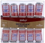 Kurt Adler Indoor/outdoor String 10-LIGHT Set, Vintage Budweiser Cans, 11.5'. Fixed Price $27.04.