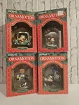 Noma Ornamotion Rotating Christmas Ornaments Set Of 4 Vintage 1989. Fixed Price $67.27.