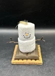 Smores Snowman Christmas Tree Ornament, 2.75" Tall By Midwest Cbk. Fixed Price $8.99.