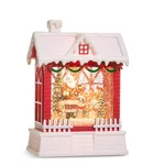 Raz Imports Santa And Dogs Lighted Water Chalet Globe. Fixed Price $60.00.