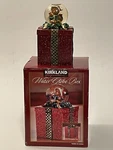 Kirkland Signature Water Globe Box With Interchangeable Lid Teddy Bear 4.5"H. Fixed Price $18.00.