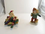 K's Collection Christmas Elf & Boy Figurines Holiday Decor 4-5 Inch. Fixed Price $21.24.
