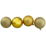 Northlight 32 Vegas Gold 4-FINISH Shatterproof Christmas Ball Ornaments 3.25". Fixed Price $31.49.