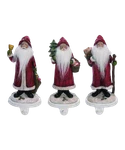 Transpac Santa Soft Beard Stocking Holders Set 3 Christmas Holiday New Nwt. Fixed Price $18.75.