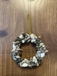 Unique Natural Sea Shell Double Sided Hand Crafted Wreath Ornament 3.5 Kitschy. Fixed Price $6.95.