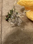 Kissing Krystals Christmas Acrylic 6" Mistletoe Reindeer Figurine. Fixed Price $12.00.