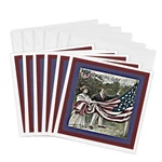 3DROSE Memorial Day Flag Textured - Greeting Cards, 6 Inches, Set Of. Fixed Price $13.61.