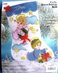 Design Works Felt Stocking Kit 5068 Angel Vtg Sealed - Adorable Big Sale Now. Fixed Price $14.99.