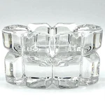 Mikasa Reflections Crystal Votive Candle Holder Geometric Faceted Cube Design. Fixed Price $25.99.