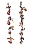 Resin With Wood Santa Snowman Merry Christmas Garland Holiday Decoration. Fixed Price $21.99.