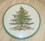 Spode Christmas Tree Acrylic Finish Casserole Stand With Box 10" Round. Fixed Price $9.00.