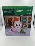 Holiday Living 6FT Lighted Octopus Christmas Airblown Inflatable Yard Decor. Fixed Price $140.55.