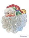 Fitz & Floyd Christmas Santa Face Canape Dish Plate Wall Cor Original Box. Fixed Price $13.50.