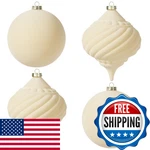 Ki Store Large Velvet Christmas Balls 6-INCH Decorative Hanging. Fixed Price $30.16.